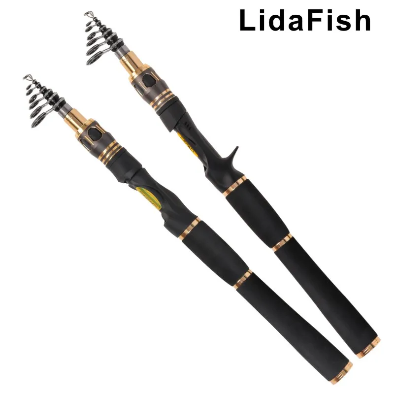 

LidaFish Brand Carbon Fiber Spinning/Casting 1.8-2.1M Rotating Boat Bait 3g-21g M Rod Shrink Luya Rod Fishing Rod