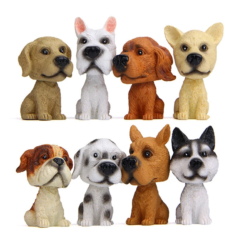 Мини 3D игрушки для приборной панели автомобиля орнамент кидинга собаки Huskie