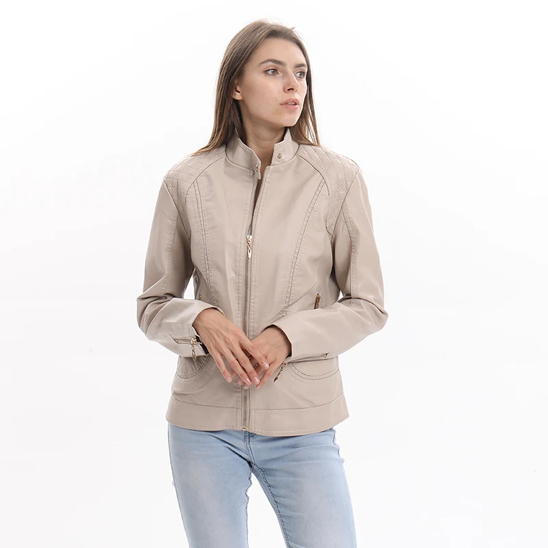 Куртки с темпераментом уличная женская одежда куртка со стоячим воротником