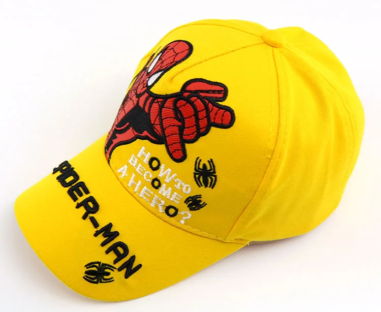 Бейсболка с человеком-пауком Детская кепка Czapka Snapback Бейсболка для мальчиков и девочек детская сетчатая шапка с машинками T747