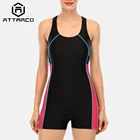 Attraco Одна деталь Для женщин Pro спортивные купальные Костюм спортивный купальник Athlete гонка назад пляжная одежда бойень купальные костюмы
