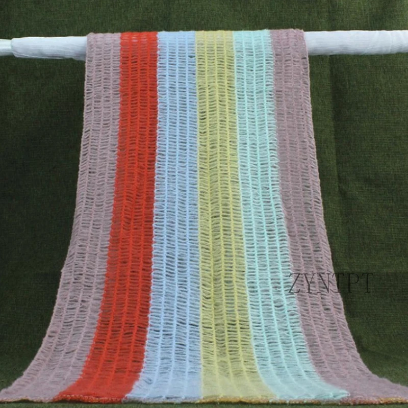 Растягивающаяся Радужная мохеровая обертка для новорожденных реквизит