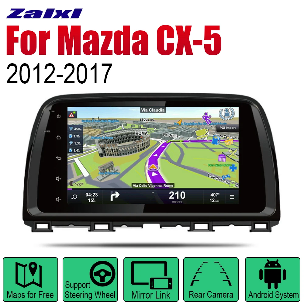 ZaiXi Авто плеер GPS навигация для Mazda CX 5 2012 ~ 2017 автомобильный Android мультимедийная