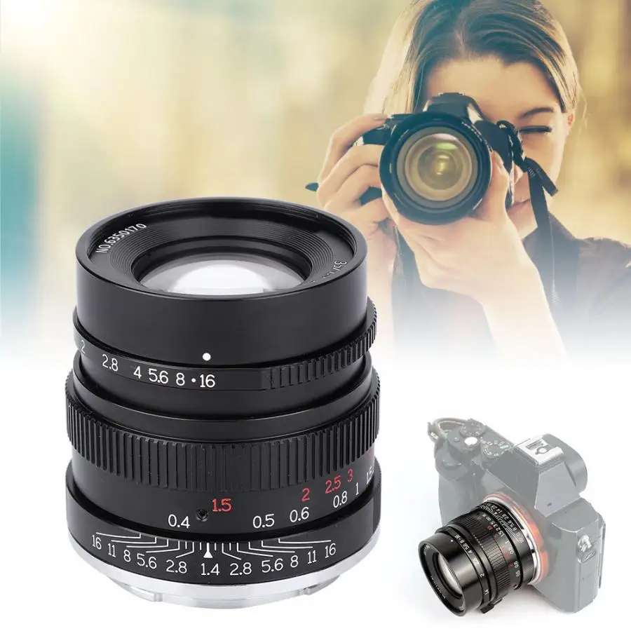 Объективы в полной оправе lentille 7artisans 35 мм F1.4 для Sony E Mount A7 A7R A7RII A7S A7SII A6500 A6300 A6000 A5100