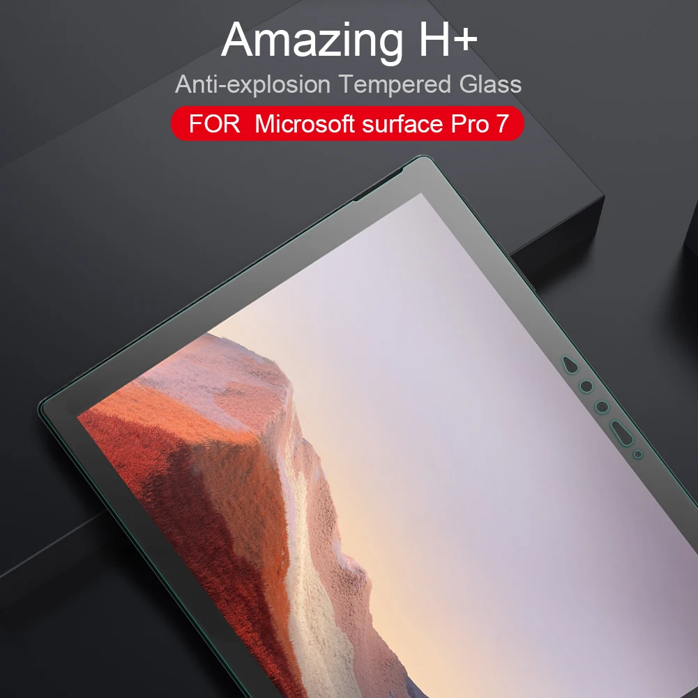 Для Surface Pro 7 glass Nillkin 9H+ 2.5D ультратонкий протектор экрана из закаленного стекла для Surface Pro 7 Nilkin HD glass