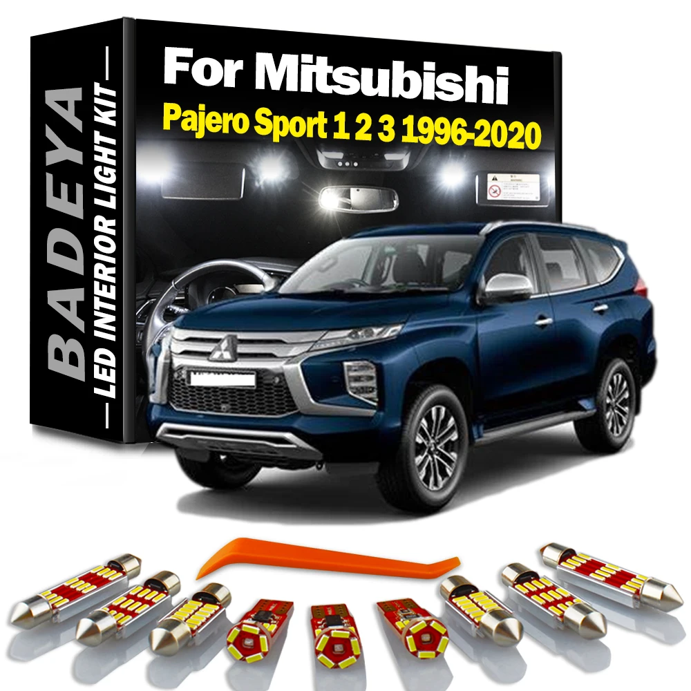 

BADEYA Canbus автомобильные светодиодные лампы комплект внутреннего освещения для Mitsubishi Pajero Sport 1 2 3 1996 -2015 2016 2017 2018 2019 2020 без ошибок