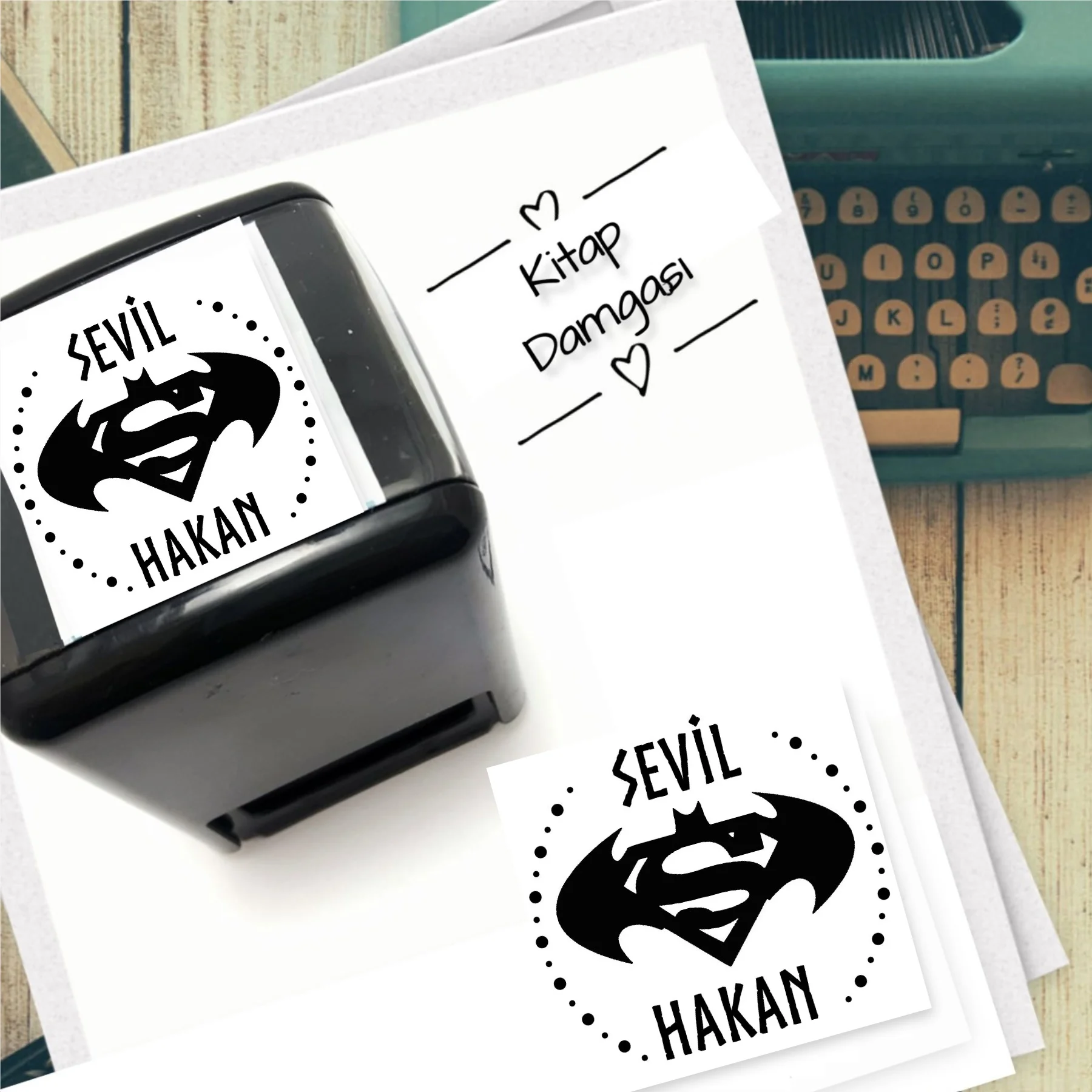 

Персонализированные именем Автоматическая штамп с изображением площади-1057