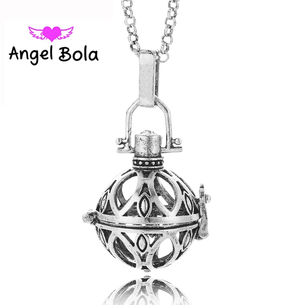 Ажурная клетка с ангельским шаром на удачу Мексиканский кулон подарок для женщин