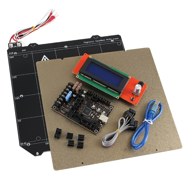 Einsy Rambo 1.1A материнская плата + 2004 ЖК дисплей MK52 netic Hot Bed PEI стальная пластина для Prusa