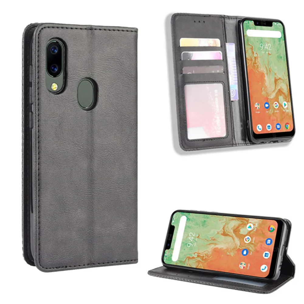 Чехол для Umidigi A3X роскошный откидной Чехол-бумажник из искусственной кожи с