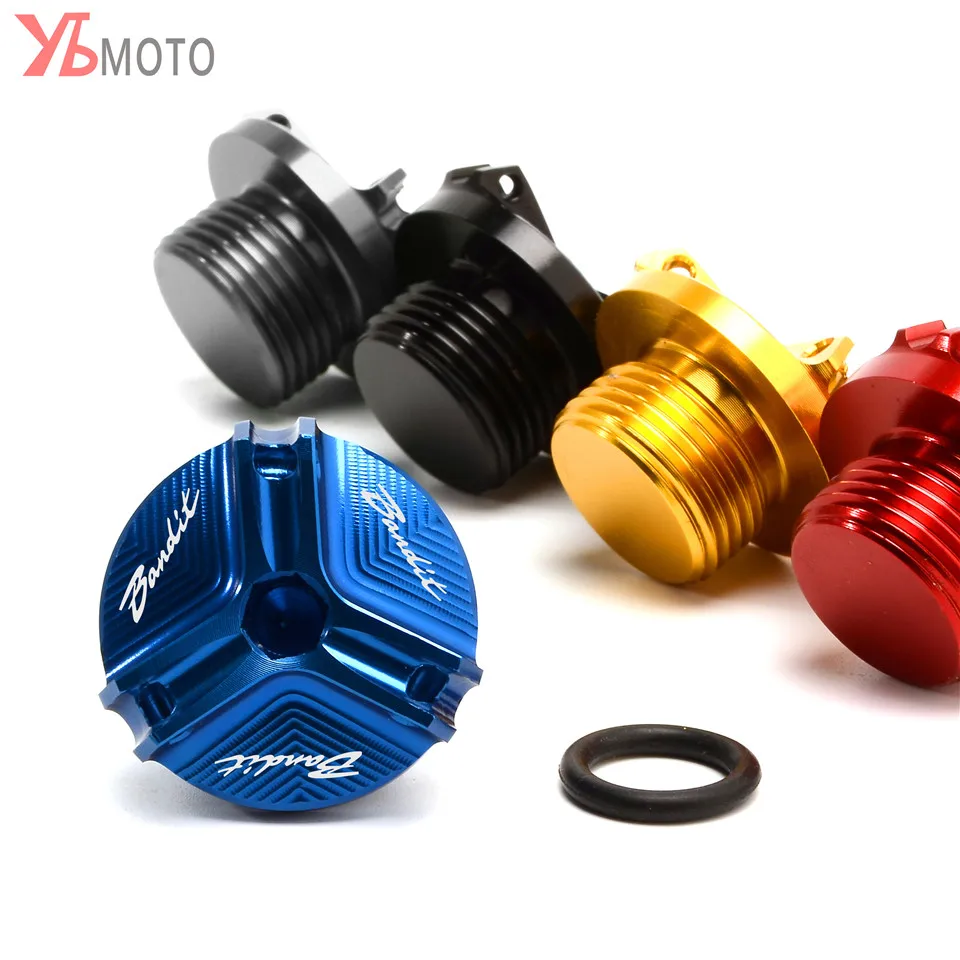 Заливочного отверстия Кепки для SUZUKI Bandit 400 600 650 1200 1250 1250S Аксессуары для мотоциклов двигателя маслосливную пробку сливная Гайка Крышка для чашки