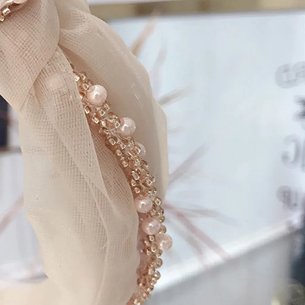 Модная повязка для волос с бантом Женский ободок простой милый девочек |