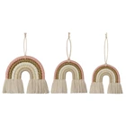 Плетеная хлопковая веревка Радужная подвесная декорация Настенный декор для комнаты фото реквизит 62 кд