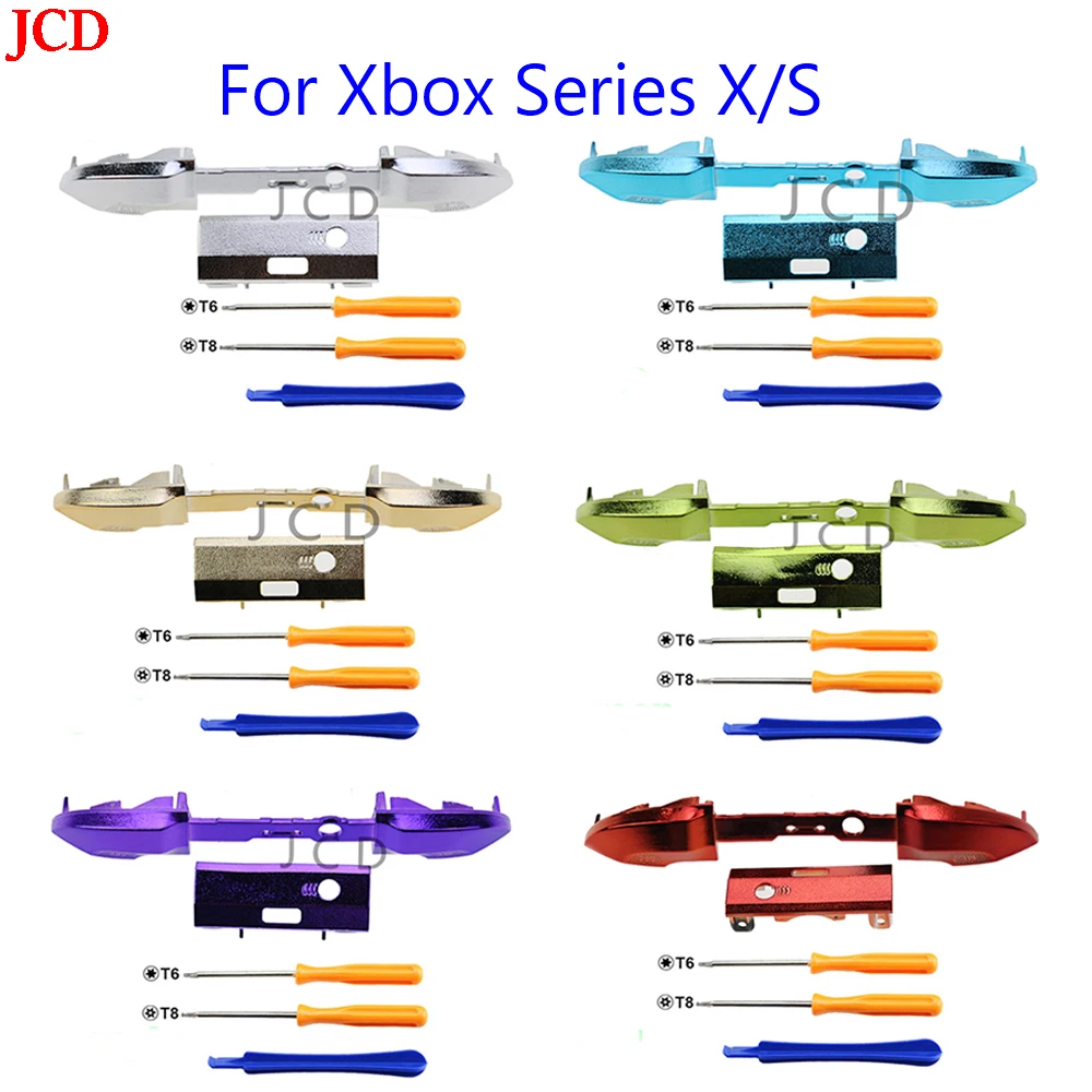 

1Set Replacement Bumper Button LB RB Trigger electroplate Buttons Part for XBOX Series X/S Controller Joystick Trigger W/ Tools