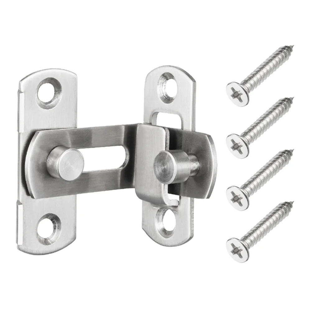 Дверная защелка из нержавеющей стали дверная Пряжка болт легко монтируется