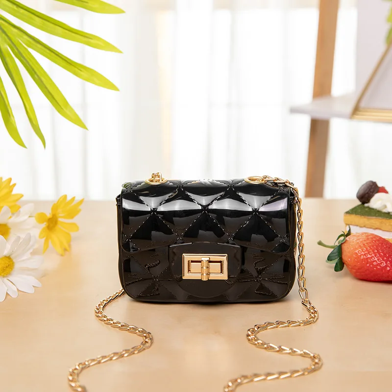 

Bag Female 2021 Summer New Jelly Bag Mini Lingge Xiaoxiangfeng Messenger Single Shoulder Women's Bag Pearl Handbag