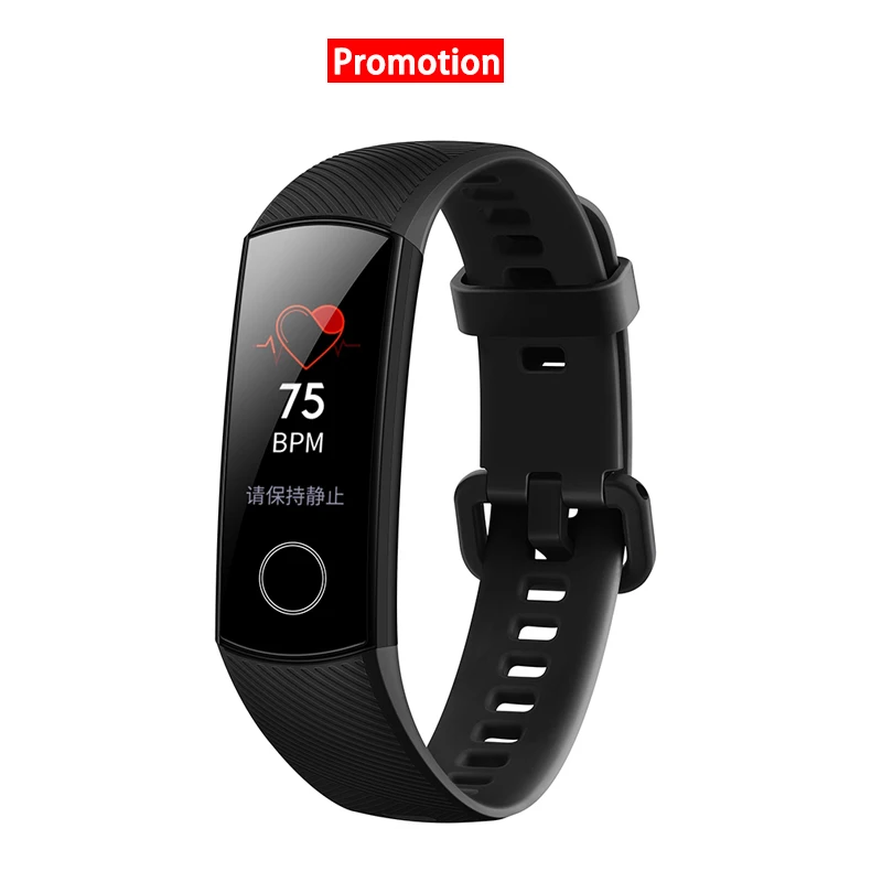 Promotion Black Фитнес-трекер HUAWEI Honor Band 4 6-осевым инерционным монитор сердечного ритма полный сенсорный экран AMOLED Цвет Экран смарт-браслет - Цвет: Promotion Black