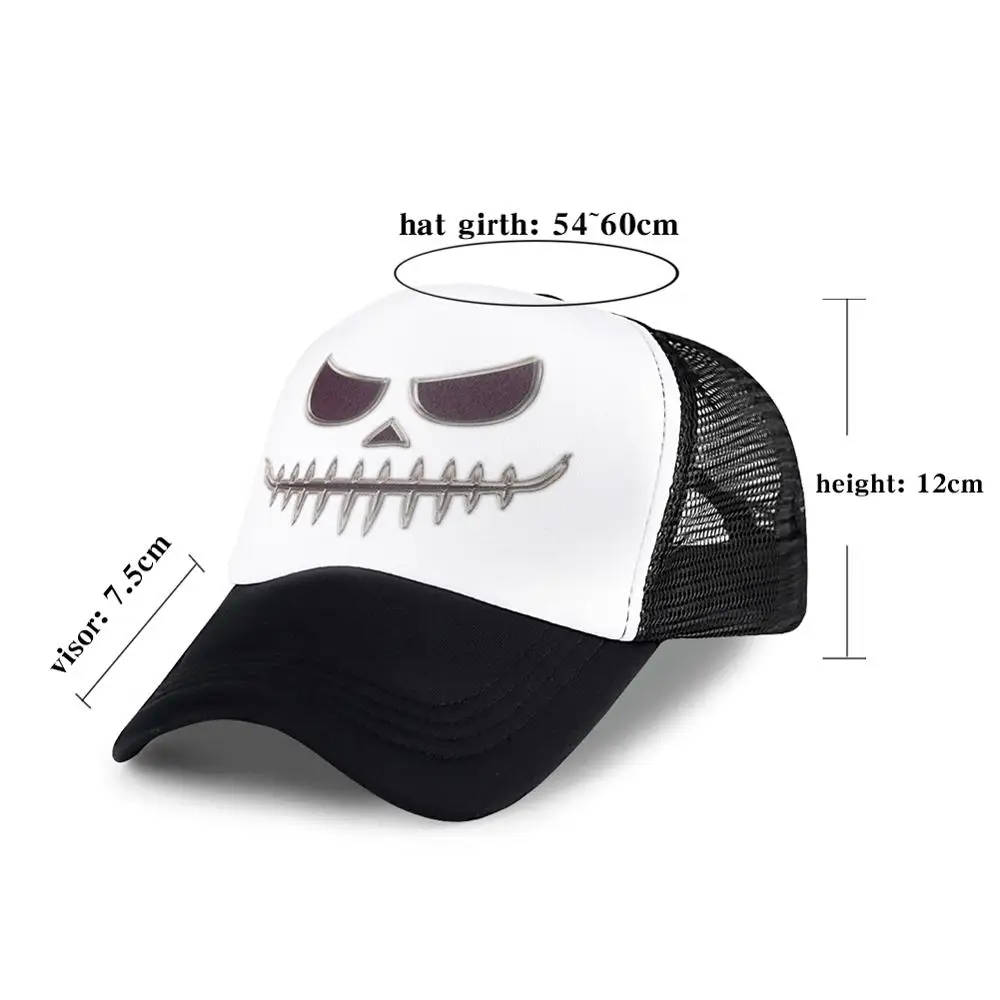 Черные мужские шапки тракеры на Хэллоуин детские с тыквенным лицом в стиле хип