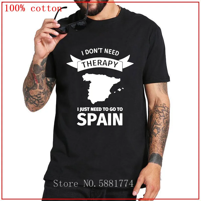 Мне не нужна терапия мне просто нужно пойти в Испанию футболка Мужская крутая