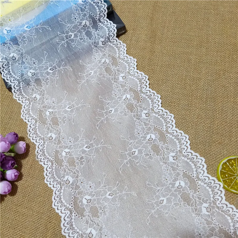 

E3587 ширина 22,5 см нейлон спандекс стрейч жаккардовые кружевные отделки