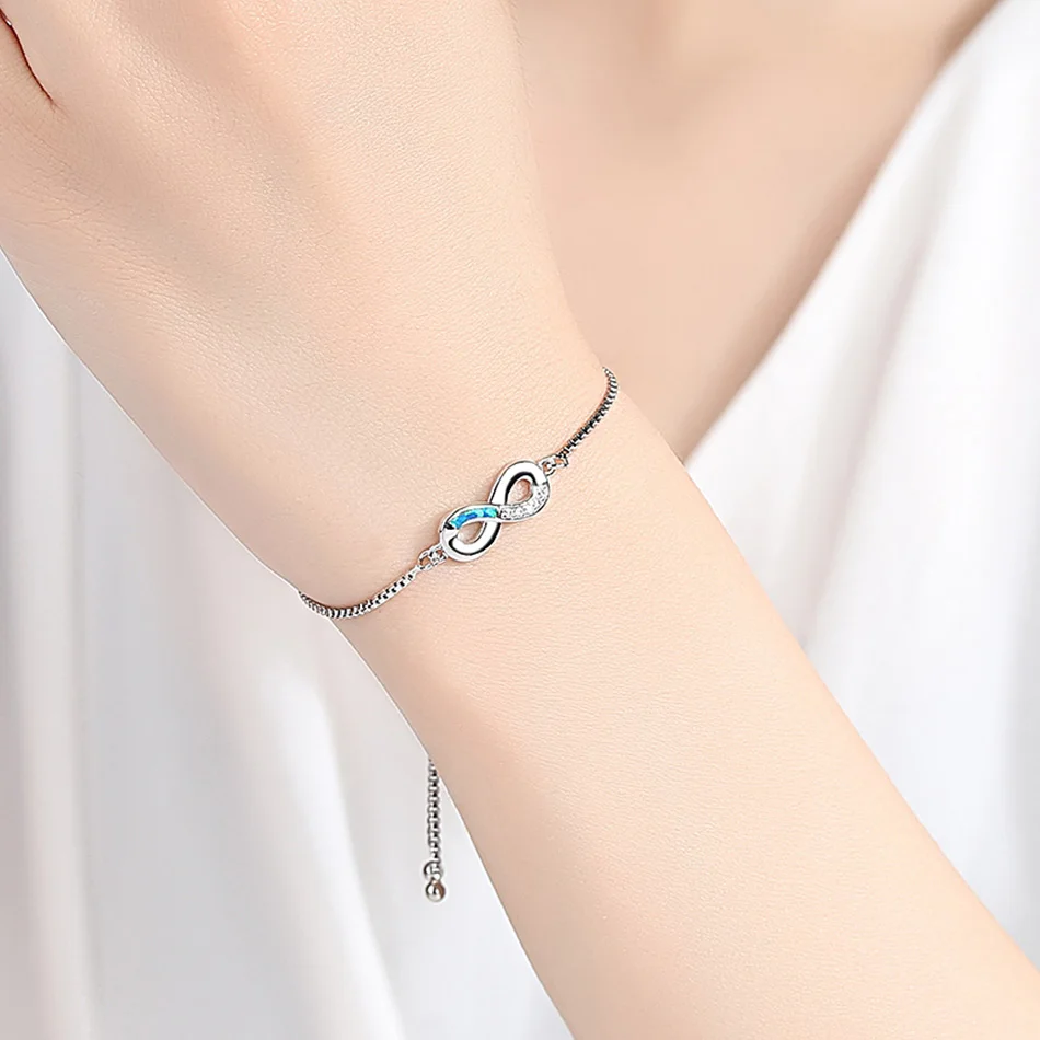 Женский браслет с черепаховым амулетом Синим Опалом серебряная цепочка браслеты