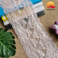 15cm elastic embroidery wide knitted gauze lace fabric dress underwear decoration fashion accessories material e2105
