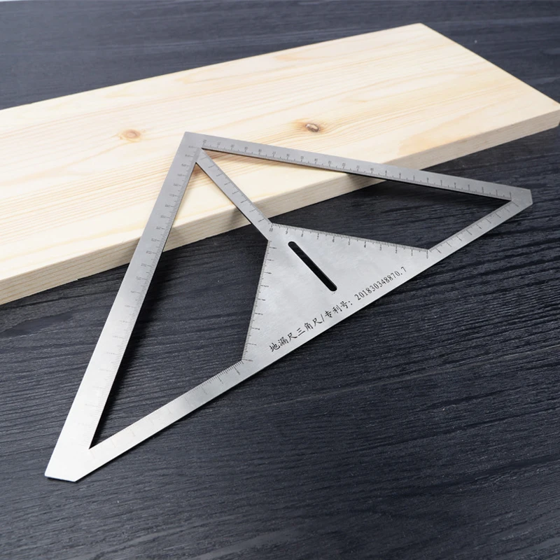Triangle Ruler Multi-function Floor Drain Precisely Stainless Steel Durable Angle Craftsman Flower Pattern Tile | Инструменты