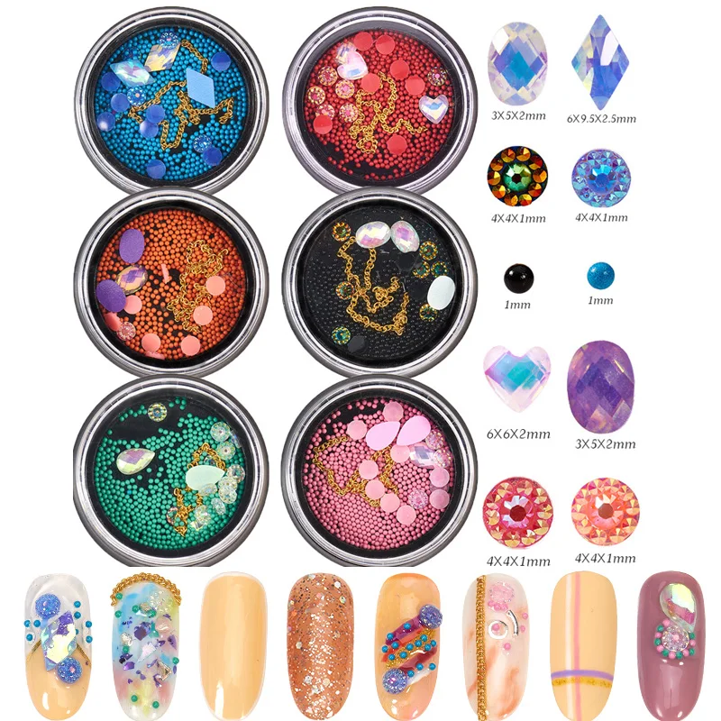 Искусственные стразы для дизайна ногтей украшения 3D хромированная