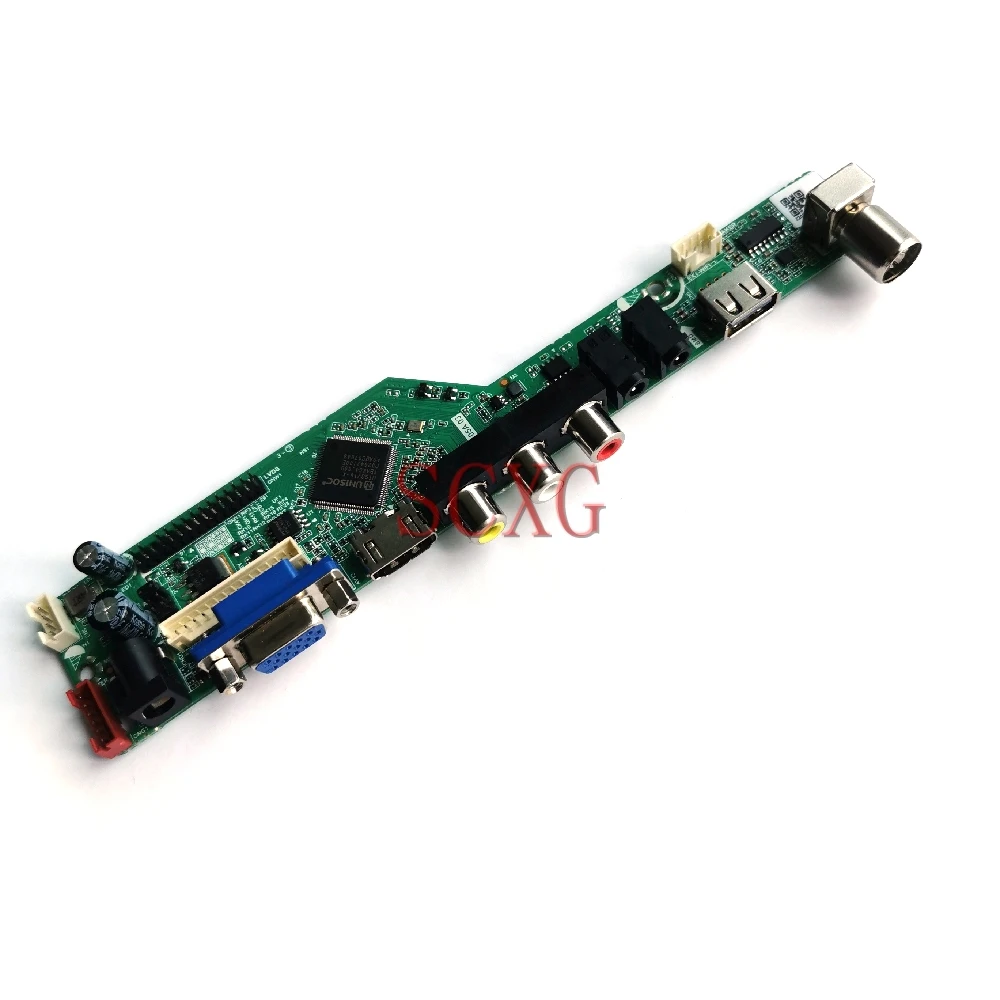 LED LCD KIT Fit M185XW01 V3/V6/V7/VD/VE/VF/VG Analog Signal Display Drive Board LVDS 30-Pin HDMI-compatible VGA USB AV 1366*768 |