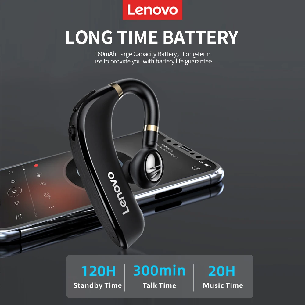 Беспроводные наушники Lenovo HX106 HiFi гарнитура с поддержкой bluetooth шумоподавлением