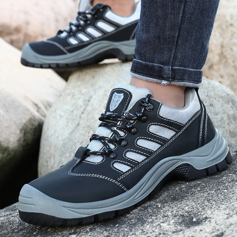 

Construction Safety Shoes Men Work Shoes Anti-puncture Sneaker Steel Toe Indestructible Shoes Protective Industrial Shoes Boots