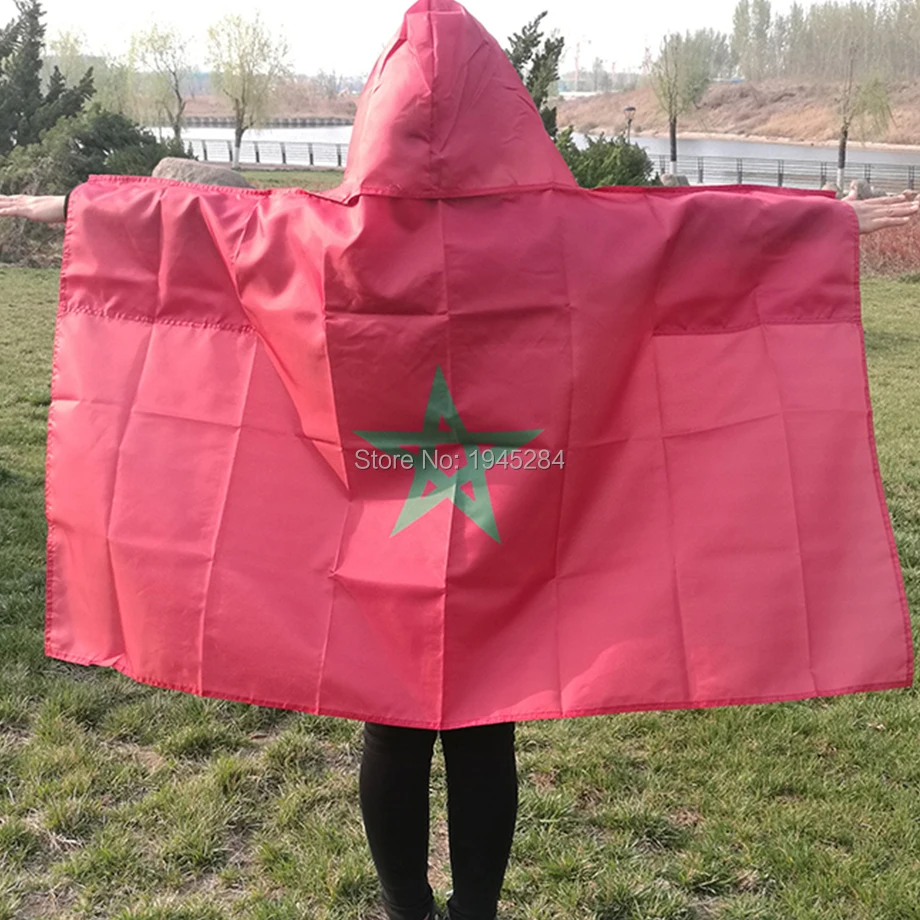 

Morocco Flag Cape Body Flag Moroccan National Flag Banner 3x5ft 150x90cm World Country Flag Cape Polyester, free shipping