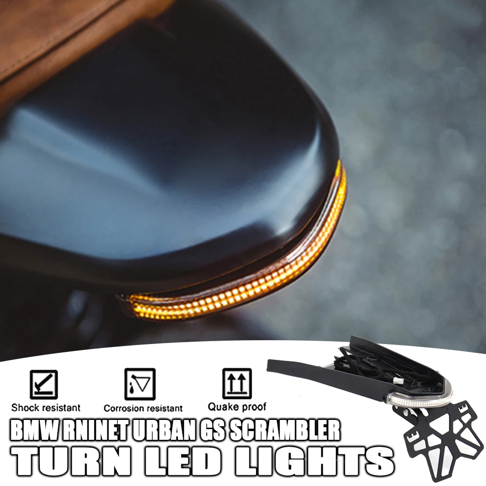 

Новый мотоциклетный поворотный сигнал, стоп-сигнал, задний фонарь, держатель номерного знака светодиодный светильник кой для BMW RNINET R NINE T Urban...