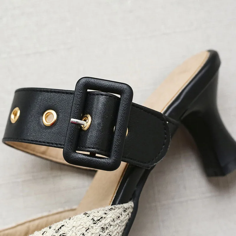 Женские босоножки в стиле пэчворк TAOFFEN мягкие повседневные кожаные туфли