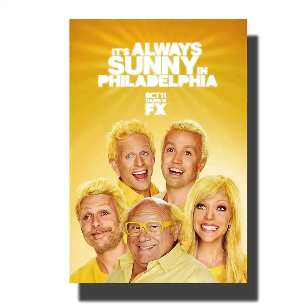 M599 в Филадельфии всегда солнечно 24x36 12x18 Season13 ТВ серии шелк холст с печатью