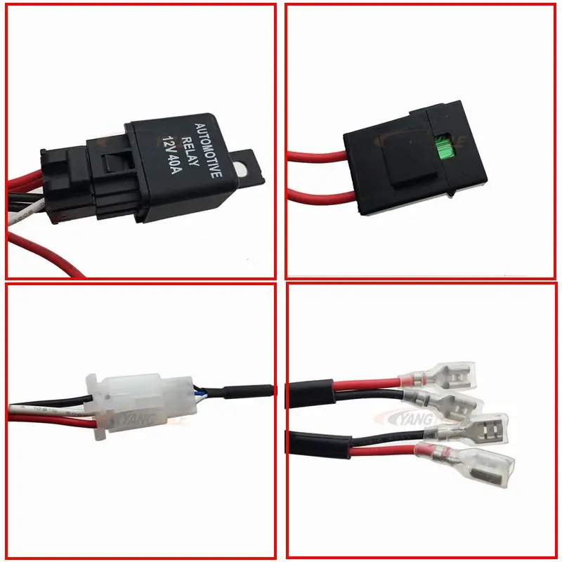 1 шт. Универсальный комплект от до 2 Led Light Bar Cable 40A 12 В 24 в переключатель реле авто