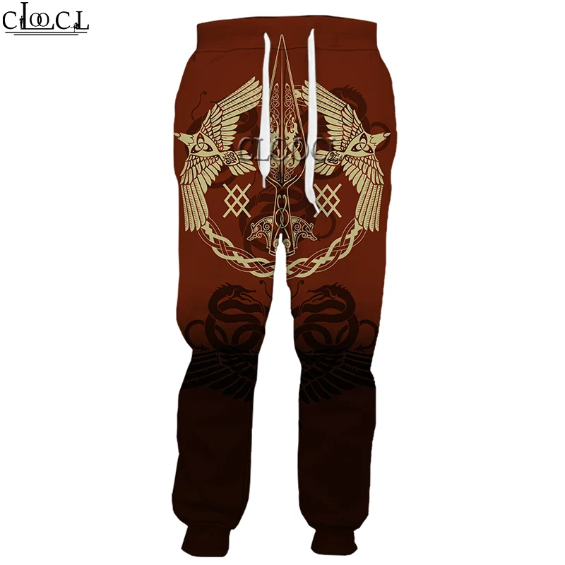 

CLOOCL 2021 Autumn Newest Popular Viking Tattoo 3D Print Men Unisex Fashion Hip Hop Trousers Autumn Sweatpants Drop Shipping
