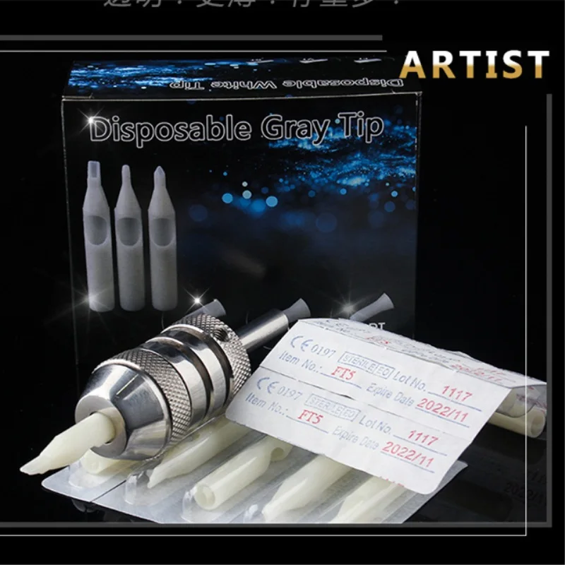 50pcs Plastic Tattoo Nozzle Tips Set 5/7/9/11/13/15RT FT Disposable Sterile Needle Tubes Machine Accessorie | Красота и здоровье