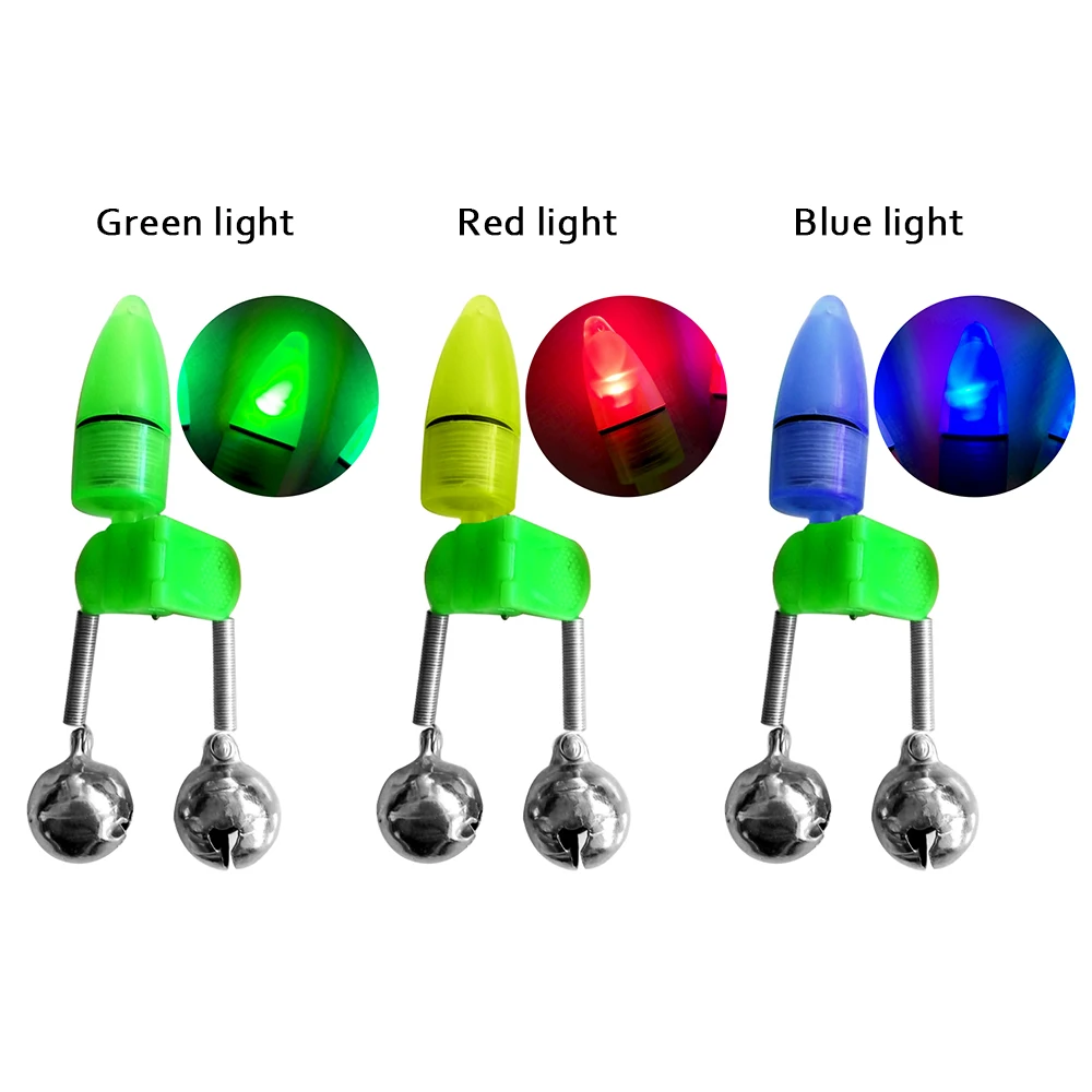 Сигнализатор укуса приманки светодиодный удочка для ночной рыбалки 10 шт. с двумя