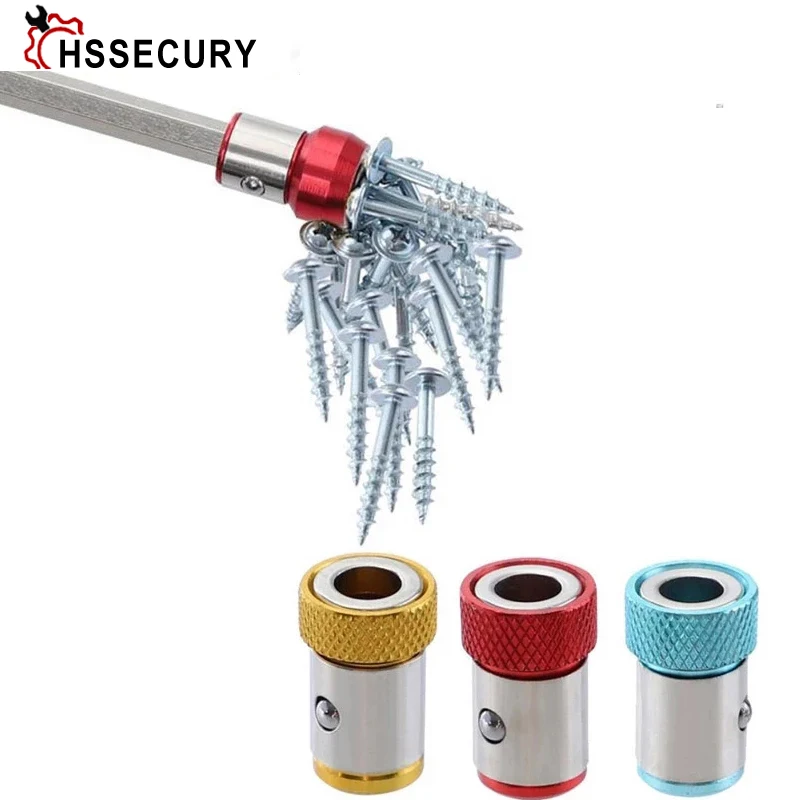 

6.35mm Screwdriver Magnetic Ring S2 Alloy Steel Removable Magnet Driver Hex Electric Screwdriver Bit Strong Magnetizer