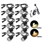 Водонепроницаемый светодиодный палубный светильник, 12 В, IP67, подземная лампа 32 мм, 0,6 Втшт., утопленный светодиодный светильник для ландшафта, сада, палубный светильник, прожектор для лестницы