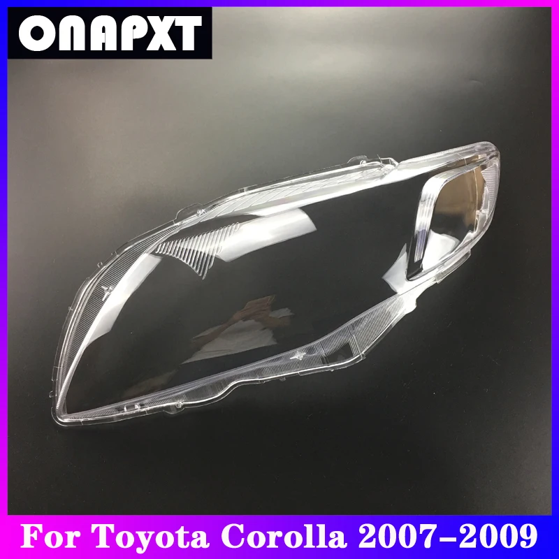 

Front Headlight Cover Replacement For Toyota Corolla Car Plexiglass Head Light Lampshade Lamp Shell Transparent Lens 2007-2009