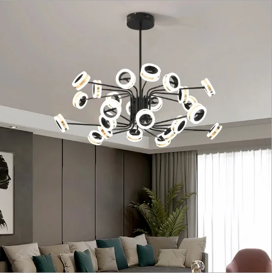 Люстра в скандинавском стиле лампа для спальни столовой креативная