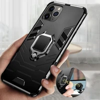 shockproof armor case for iphone 13 12 11 pro max xs x xr 8 7 6s plus 6 5 5s se 2020 12 mini magnetic ring bracket phone case