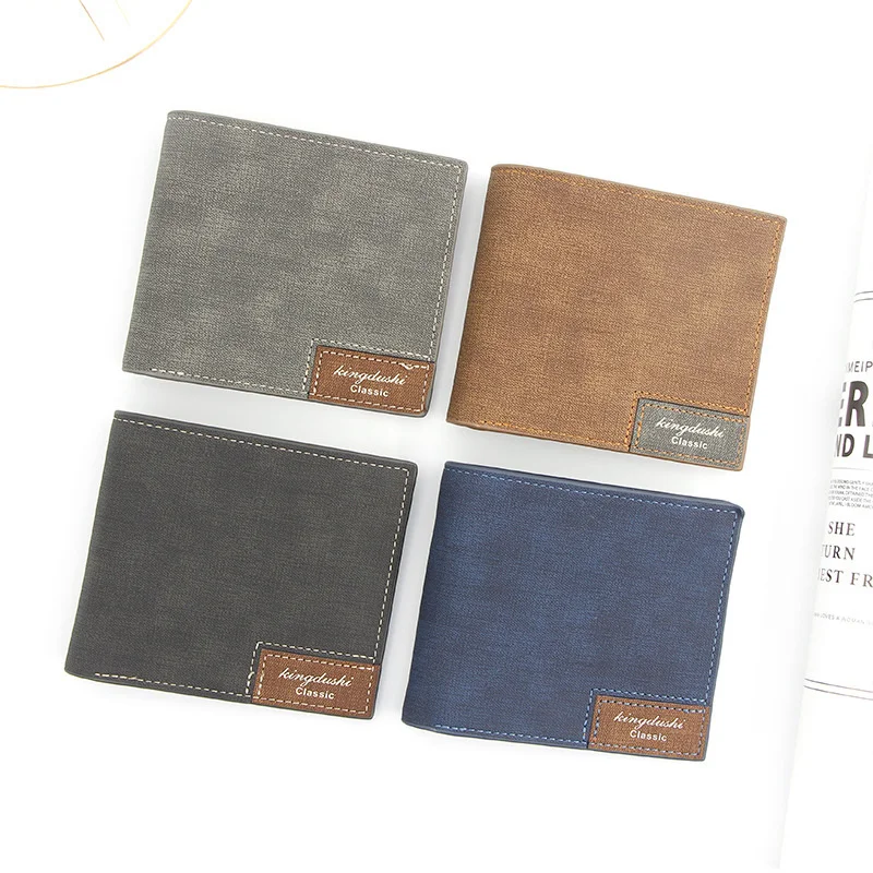 

Мужской кошелек, компактный, ультратонкий, из матовой кожи, большой емкости, с несколькими отделениями для карт, горизонтальный стиль, 20121