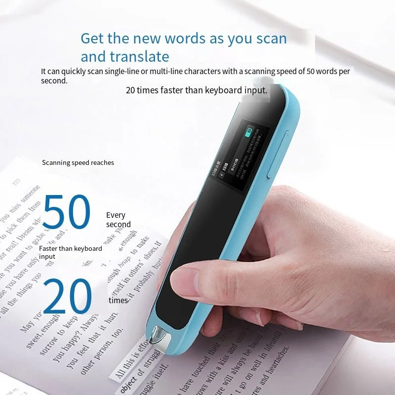 The new touch screen supports WiFi Chinese / English portable scanning pen translation test language reader voice translation
