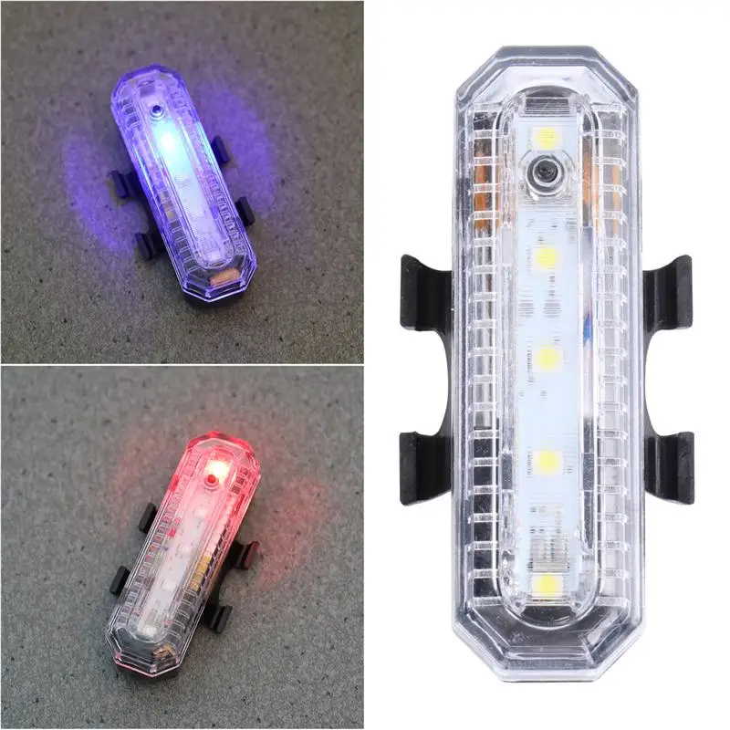 Велосипедный светодиодный задний фонарь зарядка через USB предупреждающий