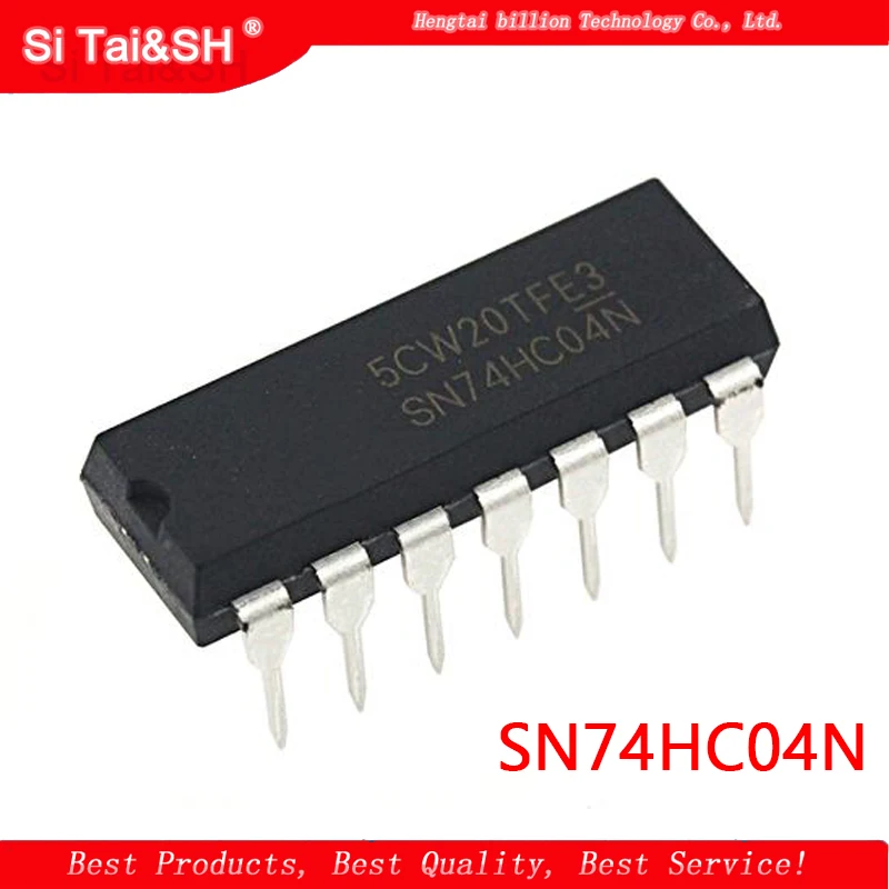 10 шт. SN74HC04N DIP14 SN74HC04 DIP 74HC04N 14 74HC04 Новый и оригинальный IC|4 g| |