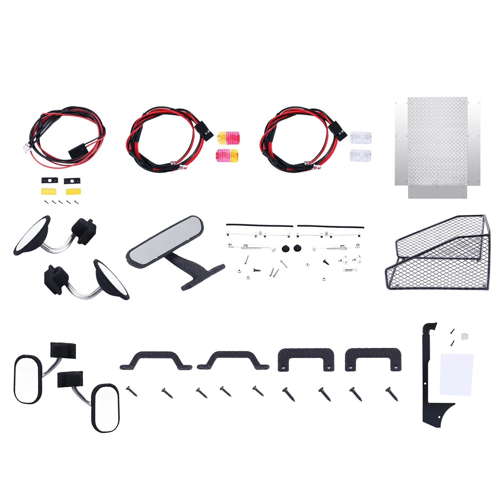 

Набор из 2 зеркал заднего вида заменяет запасные части для модели автомобиля WPL D12 RC