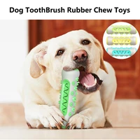 dog toothbrush rubber chew toys braided bone rope toy molar tooth cleaning brush stick dogs dental care toy for medium large dog